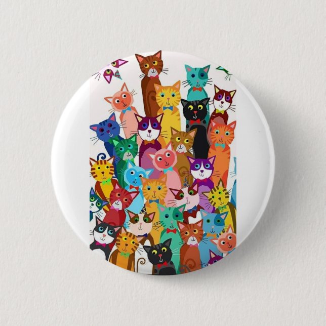 It's a Cat's World Button (Front)