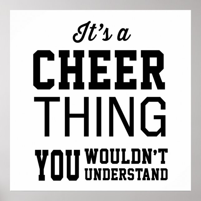 It's a Cheer Thing Poster (Front)