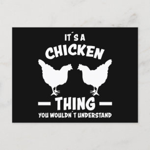 I'ts A Chicken Thing Design Funny Farmer Gift Postcard