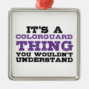 It's a Colorguard Thing Metal Tree Decoration