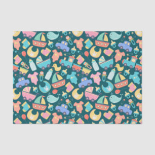 It's a Colourful Baby Shower Dark Tissue Paper