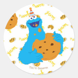 It's a Cookie Party Pattern Classic Round Sticker