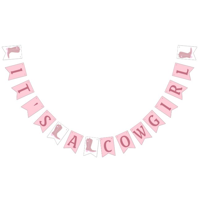 It's a Cowgirl Country Baby Shower Banner (All)