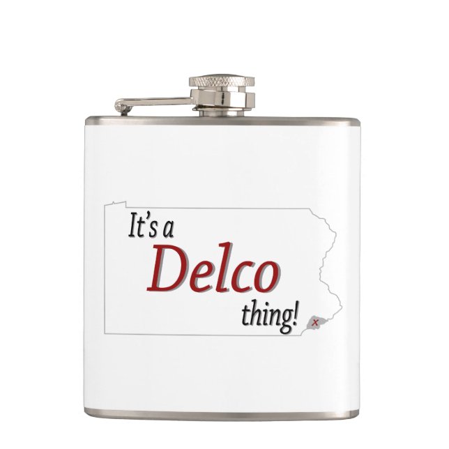 Its a Delco thing (R) Hip Flask (Front)