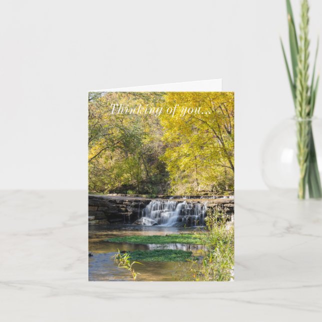 It's A Dogwood Waterfall Thinking Of You Card (Front)