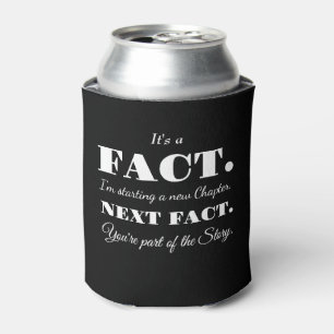It's A Fact Groomsman Funny Proposal Black Can Cooler