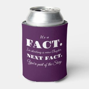 It's A Fact Groomsman Funny Proposal Purple Can Cooler