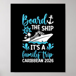 It's A Family Trip Caribbean 2026 Family Cruising  Poster