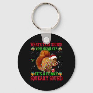 It's A Fun Squeaky Sound  Christmas Squirrel  Key Ring
