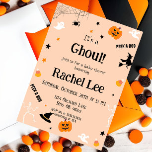 It's a Ghoul Halloween Baby Shower Invitation