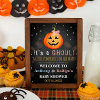 It's A Ghoul! Little Pumpkin Halloween Baby Shower