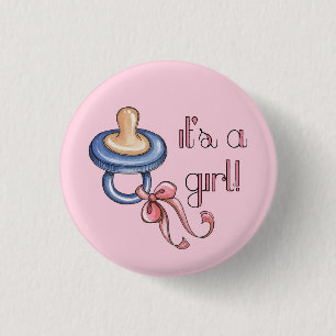 It's a Girl! 3 Cm Round Badge