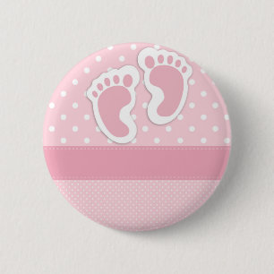 It's a girl! 6 cm round badge