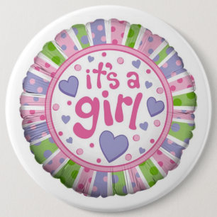 It's a Girl 6 Cm Round Badge