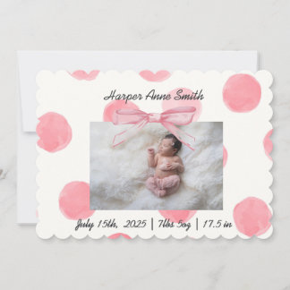 It's A Girl Announcement