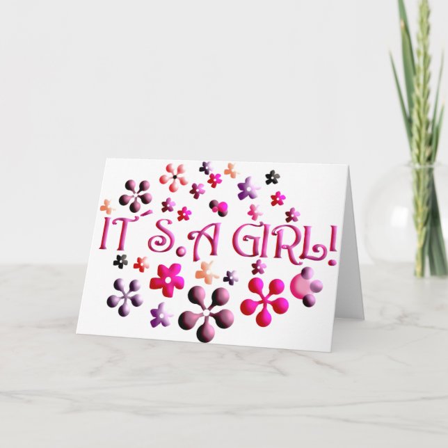 Its a Girl Announcement (Front)