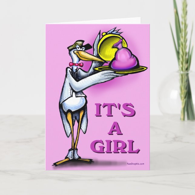 It's a Girl Announcement (Front)