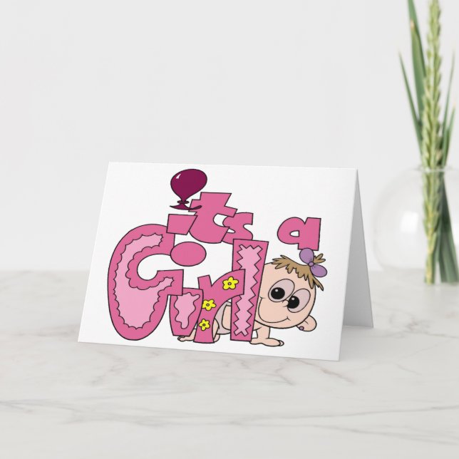 It's A Girl Announcement (Front)