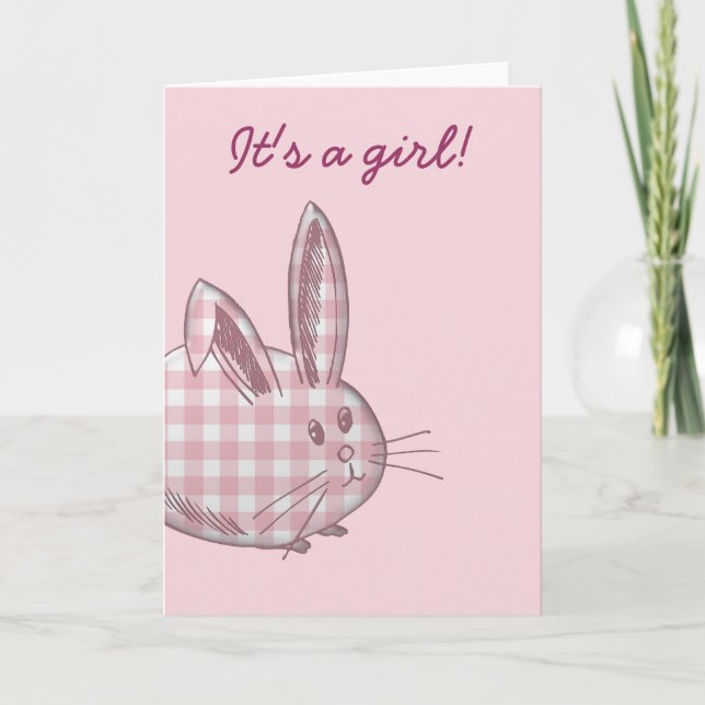it's a girl! announcement (Front)