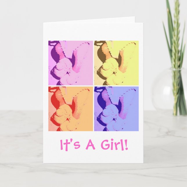 It's A Girl Announcement (Front)