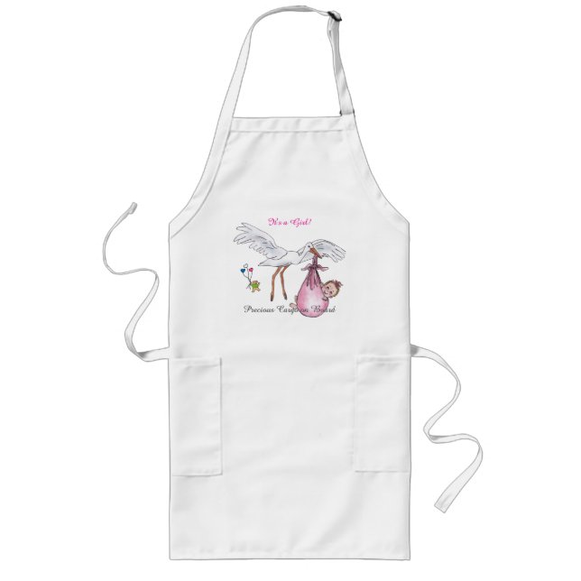 'It's a Girl!' Apron for Mum (Front)