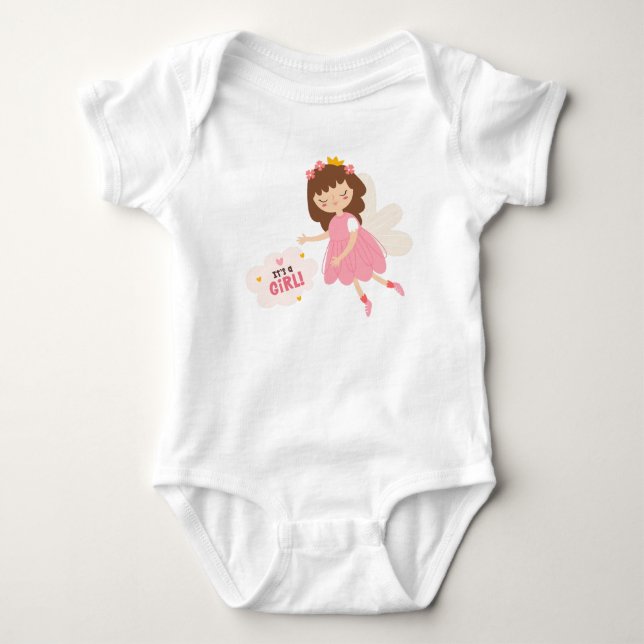 It's a girl  baby bodysuit (Front)