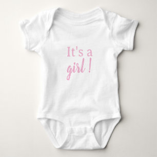 It's a girl baby gender reveal bodysuit