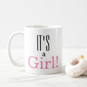It's a Girl! Baby Gender Reveal Classic Coffee Mug