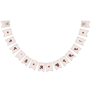 Its A Girl - Baby Shower Cute Koala Pink Stripes Bunting