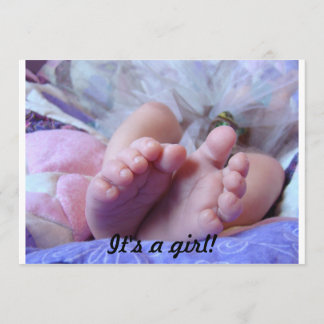 It's a girl! Baby Shower Invitations