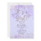 It's a Girl Baby Shower Purple & Silver Invitation
