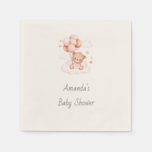 It's a Girl, Bearly Wait! Baby Shower Napkins