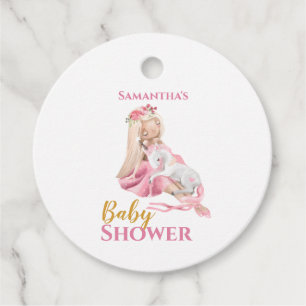 It's a Girl Beautiful Ballerina Baby Shower Favour Tags