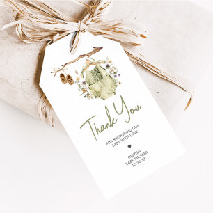 It's a Girl Boho Clothes Baby Shower Favor Tags