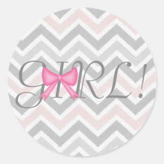 It's a Girl! Bow Themed Sticker