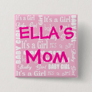 It's a Girl Button
