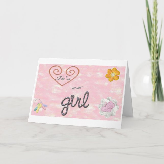 It's a Girl Card (Front)