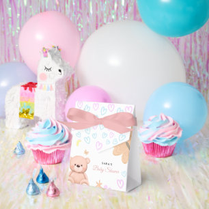 It's a Girl Cute Teddy Bear Baby Shower Cartoon  Favour Box