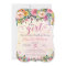 It's A Girl Floral Garden Baby Shower Invitation