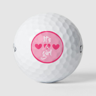 it's a girl (gender reveal) golf balls