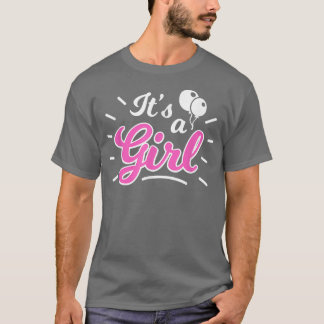 It's A Girl Gender Reveal Party Gifts Pink or Blue T-Shirt