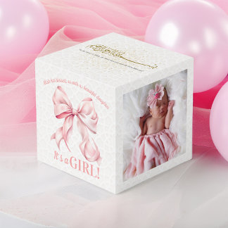 It's a Girl Gift Photo Cube