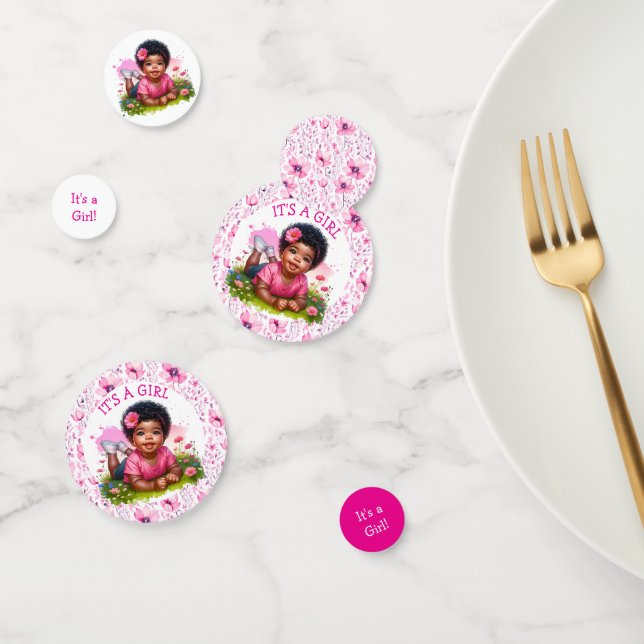 It's a Girl |  Girl's Floral Baby Shower  Confetti (Group)