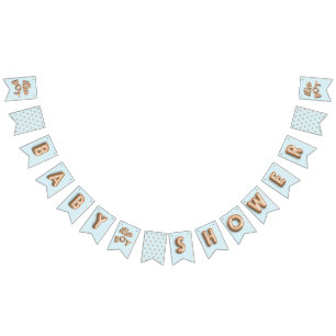 ITS a girl! Gold/blue bunting