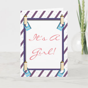 It's a Girl Greeting Card