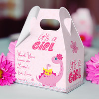 It's a girl hatching soon dinosaur mum baby shower