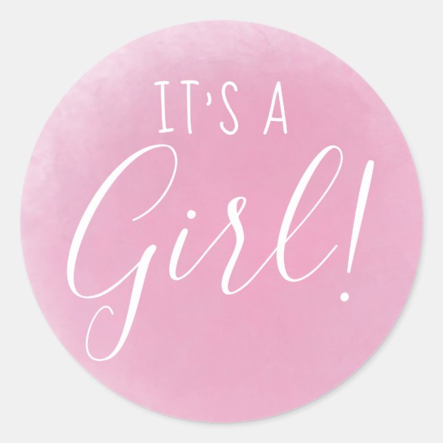 It's a Girl! Hospital Stickers Gender Reveal Guess (Front)