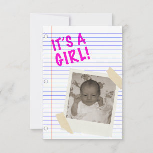 it's a girl invitation
