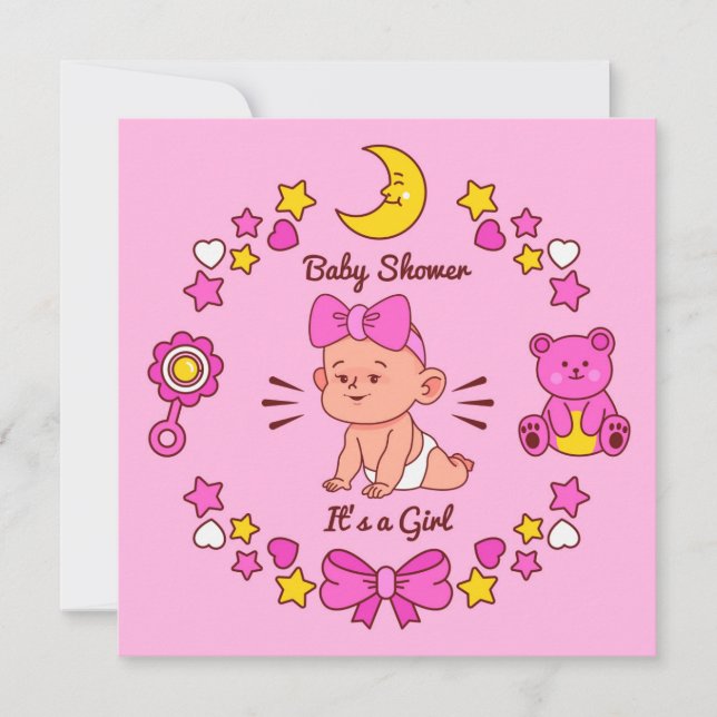 It's a Girl Invitation (Front)