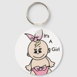 It's A Girl Keychain